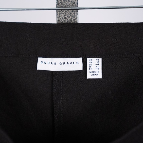 Susan Graver Regular Ultra Stretch Pants with Side Seam Trim Women's 14 A347242 - Picture 3 of 5